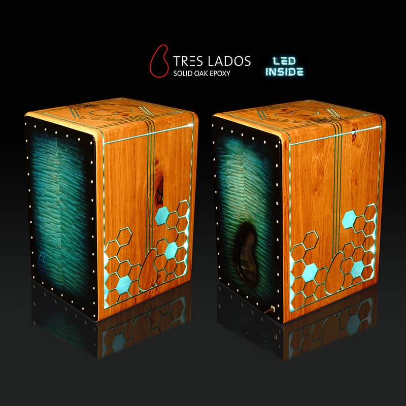 Solid Oak Epoxy Cajon