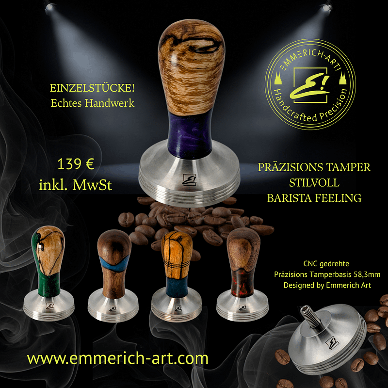 Einzigartige Tamper von Emmerich Art 1 Kaffee Tamper kaufen von Emmerich Art