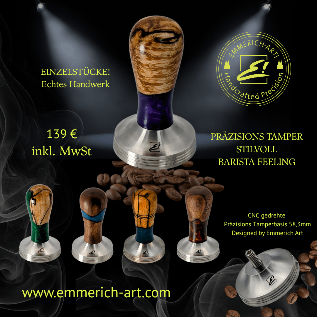 tamper kaufen 1 Tamper kaufen von Emmerich Art – Auswahl handgefertigter Espresso-Tamper